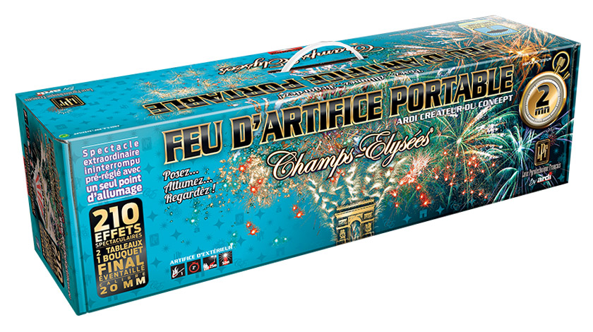 FEU D'ARTIFICE PORTABLE® CHAMPS-ÉLYSÉES® 7MN