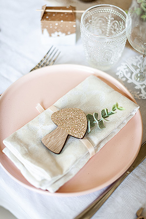 Feuille Eucalyptus Decoration Serviette Table