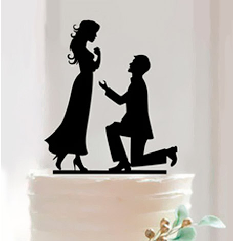 Cake Topper Demande en Mariage