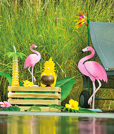 Flamants Roses Géant Décoration Salle