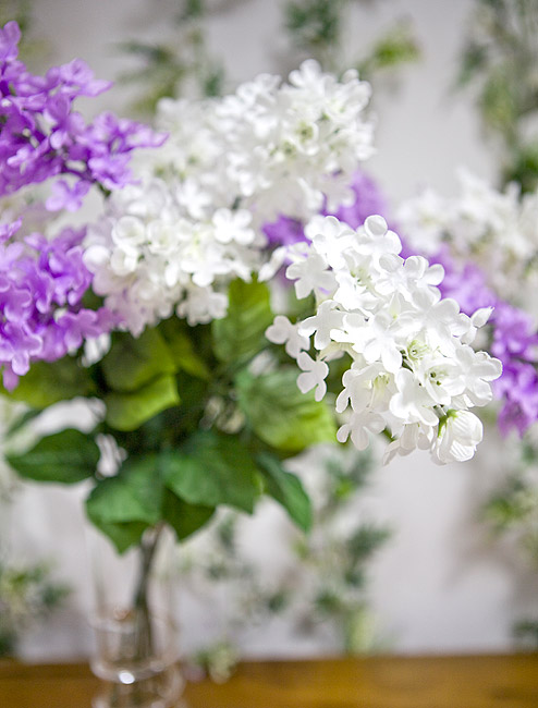 Fleurs mariage décoration Lilas