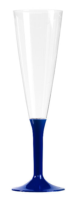 Flute à Champagne Plastique Bleu Marine