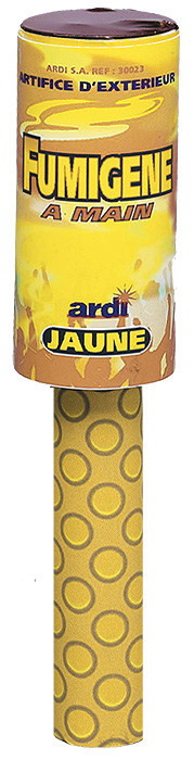 Fumigène à Main Jaune Mariage