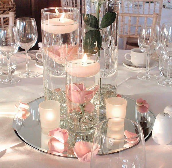 Vase Cylindre Rond Décoration Table Ronde Mariage