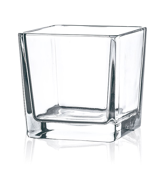 Photophore Géant Vase verre carré