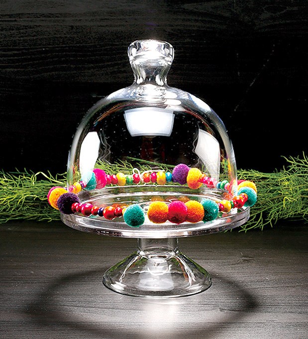 Grande Cloche à Gâteau Sur Pied En Verre - Pour Pâtisserie, Confiserie, Occasion