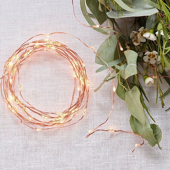 Petite Guirlande Led Rose Gold a Piles