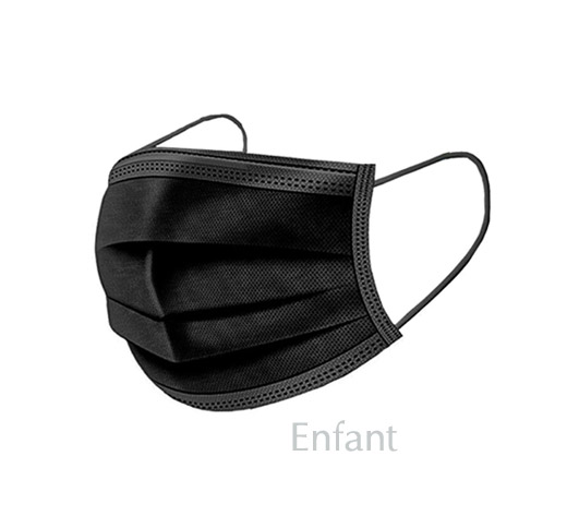 Masque Jetable Noir Enfant