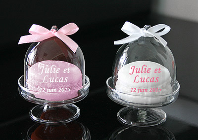 Mini cloche en verre macaron