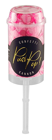 Canon à confettis Push Pop métallique : couleur or ❤️