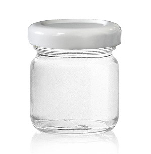 Mini Pot à Miel Couvercle Doré 40ml x12