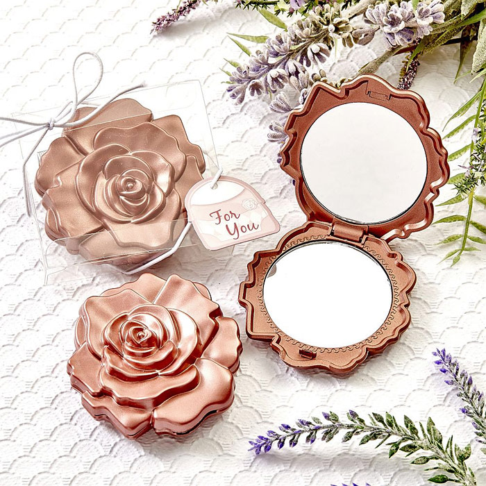 Petit Miroir de Sac Rose Gold