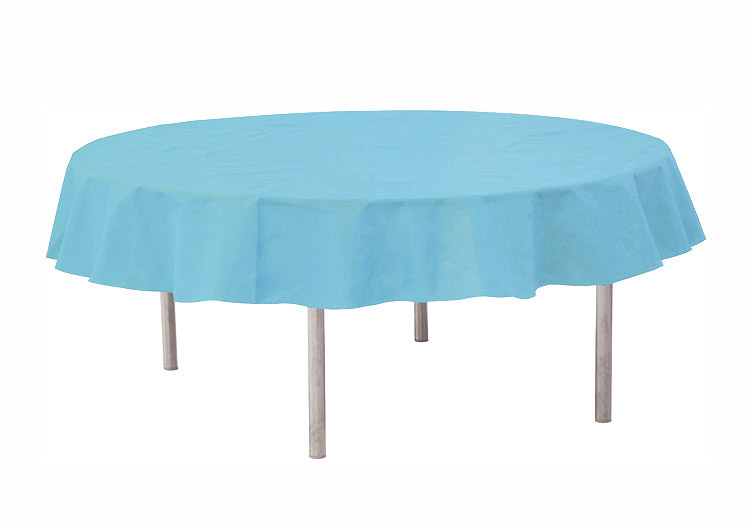 Nappe Ronde Bleu Ciel Intissé 240cm Discount