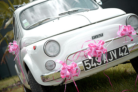 Noeud Tulle Satin Fuchsia Décoration Voiture Mariage Simple à Faire