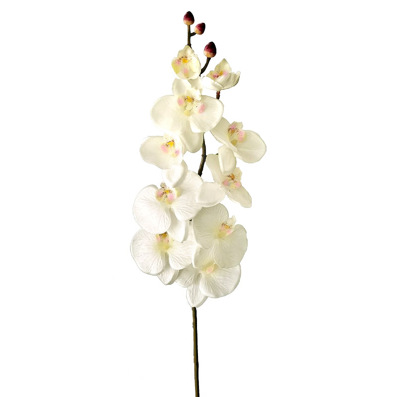 Orchidée Artificielle 85 cm Fleurs Blanches Mariage