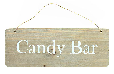 Pancarte en Bois Candy bar