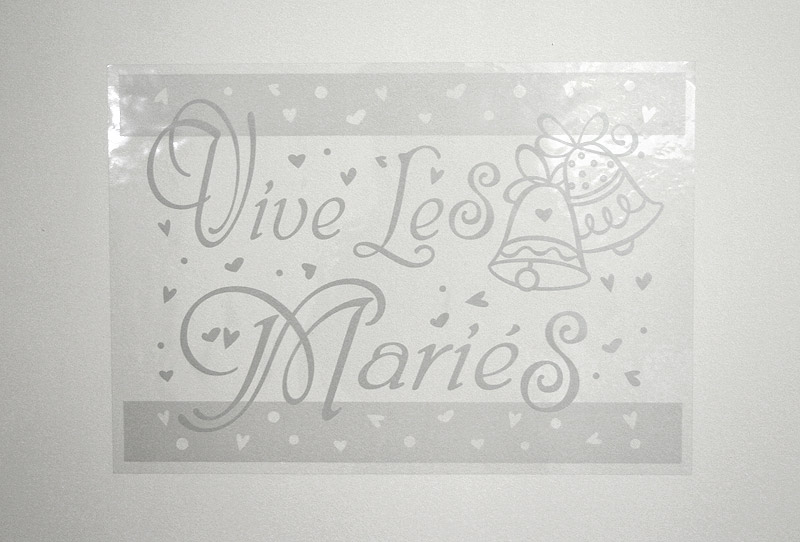 Plaques Autocollantes Transparentes Vive Les Maries Decoration Voiture Mariage