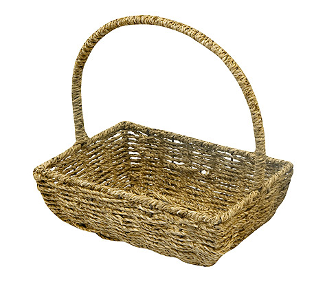 Panier en osier blanc Enfant pour mariage et cérémonie