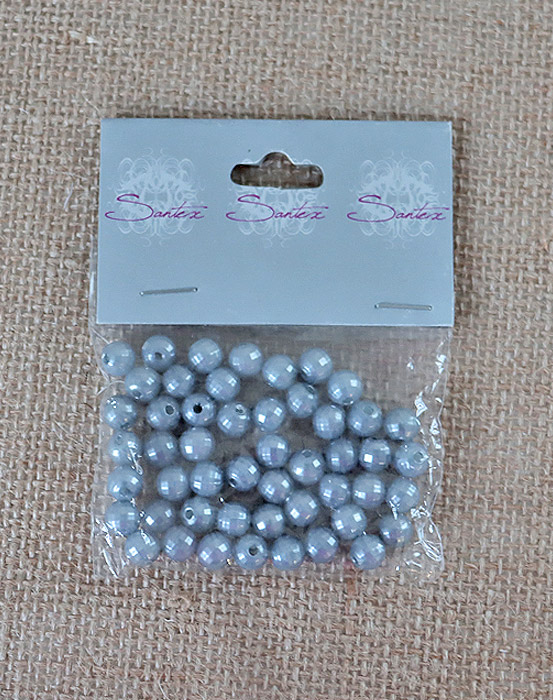 Perles décoration Nacrées Bleu Givré