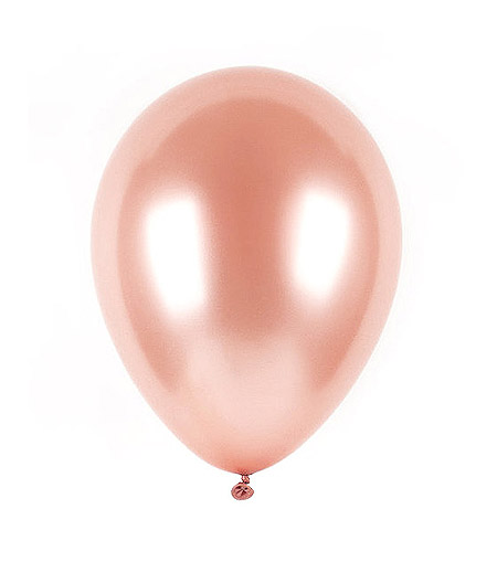 Petits Ballons Nacrés Rose Gold 12cm x10