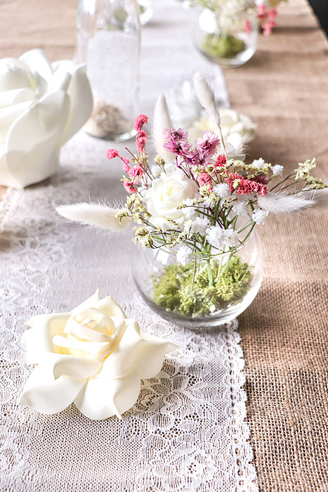 5 idées de centres de table de perles flottantes pour mariage