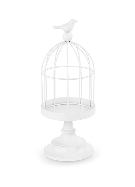 Petite Cage Oiseaux Metal Blanc