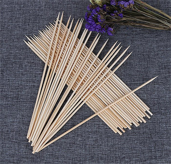 Piques brochette bois 20cm couleurs assorties 'palm leaf' par 800