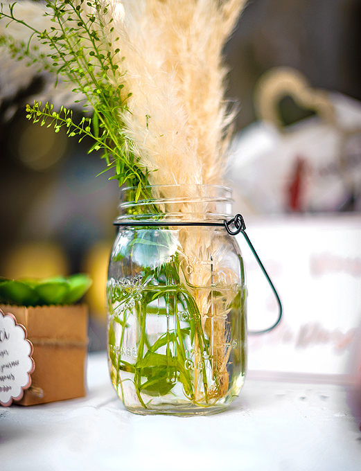 Petite Bouteille de Lait en Verre Vase 14 cm