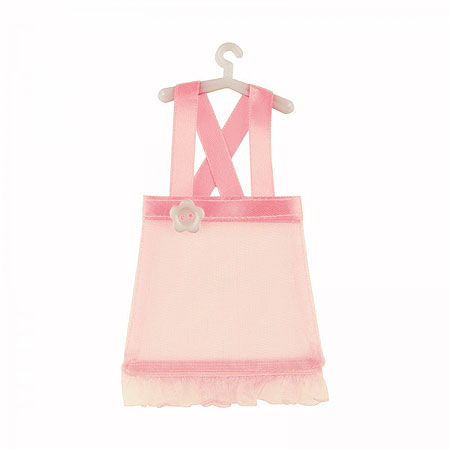 Petite Robe Bretelle Contenant dragées rose