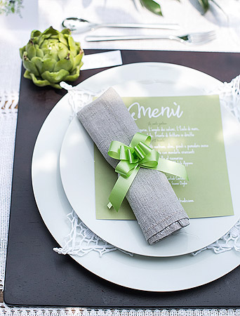 Noeud Déco Habillage Serviette Table Mariage