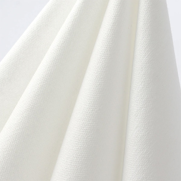 Serviette blanche airlaid intissé Intissoft 40x40 prépliées en 20x10