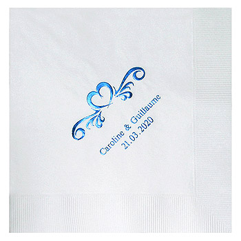 Serviette de Table Personnalisée Mariage