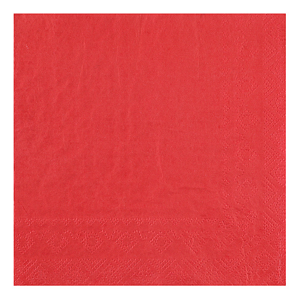 Serviette Table Rouge Matiere Ecologique