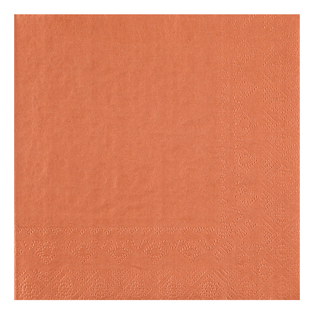 Serviettes Papier Terracotta Brique Discount