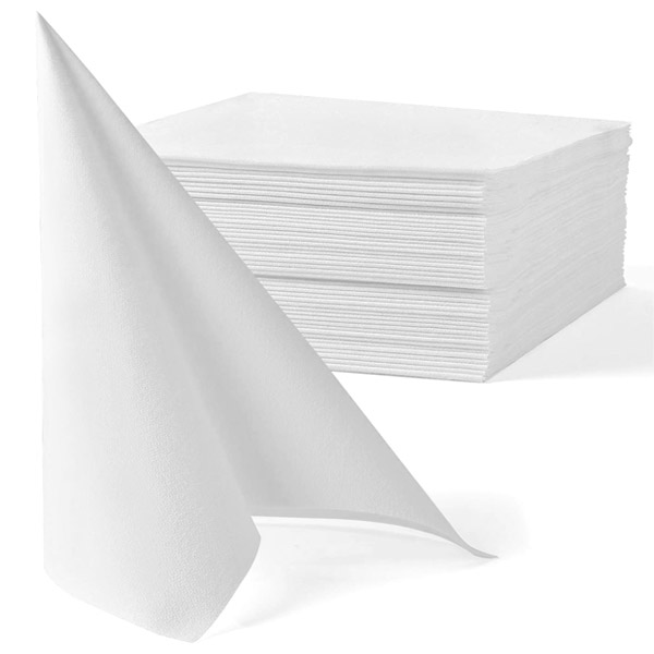 Serviette de table papier en papier sec, effet tissu - serviettes en papier  de table jetables en matériau durable et pratique - paquet de 50 pièces serviette  papier, taille 40×40 beige uni 