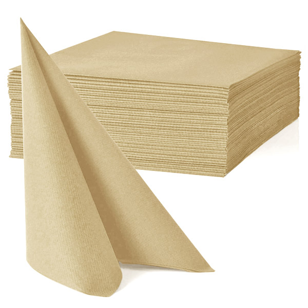 Serviettes papier de qualité beige