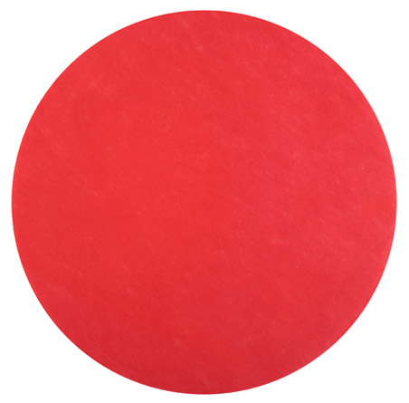 Dessous Assiette Rond Rouge Intissé