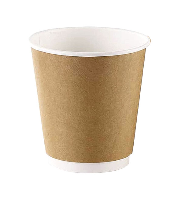 Lot de 45 tasses à café jetables en plastique blancs 19 cl