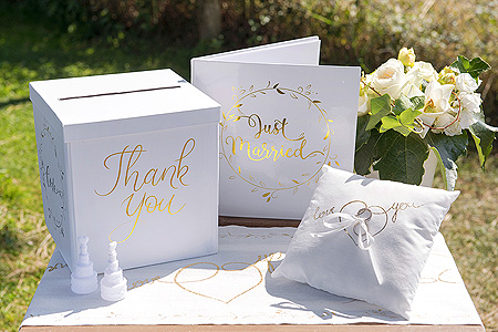 Déco Thème Mariage Just Married Gold Tendance