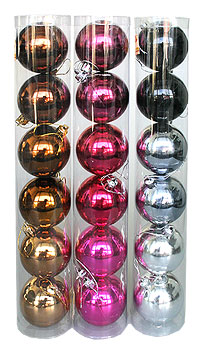 Le Tubo 6 Boules de Noel Couleur Tendance 1er Prix