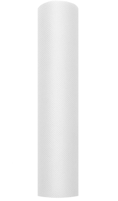 Rouleau de tulle 50 cm Blanc 9 metres