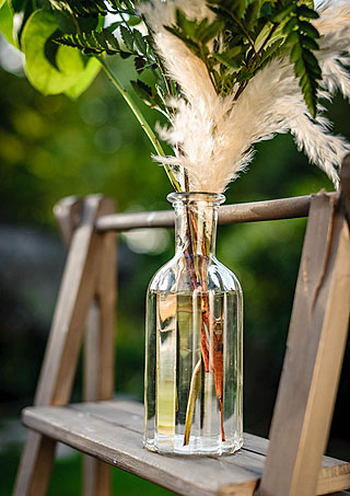 Vase Bouteille en Verre Rétro