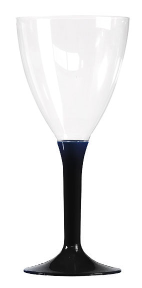 Verre à vin - noir, 200ml 8pcs